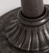 Table de bar ronde teck massif clair et métal noir Essri - Photo n°2