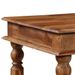 Table de bar rustique bois de Sesham massif Pika 120 cm - Photo n°4