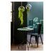 Table de bar verre à mosaïque vert et pieds métal noir Verde - Photo n°5
