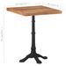 Table de bistro 60x60x76 cm Bois d'acacia massif 2 - Photo n°6