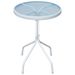 Table de bistro Gris 50x71 cm Acier - Photo n°1