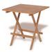 Table de bistro pliable 60x60x65 cm Bois de teck solide 2 - Photo n°1