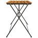 Table de bistro pliante 100x54x71cm Bois acacia solide et acier - Photo n°4