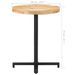 Table de bistro Ronde Ø60x75 cm Bois de manguier brut - Photo n°10