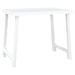 Table de camping blanc 79x56x64 cm PP aspect de bois - Photo n°1