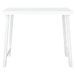 Table de camping blanc 79x56x64 cm PP aspect de bois - Photo n°3