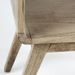 Table de chevet 1 niche bois massif grisé voilé Siana - Photo n°2