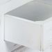 Table de chevet 1 porte 1 tiroir manguier massif blanc Vek - Photo n°2