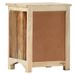 Table de chevet 1 porte 1 tiroir manguier massif clair et bois recyclé Misty - Photo n°5