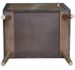 Table de chevet 1 porte bois foncé et métal doré Falya - Photo n°6