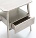 Table de chevet 1 tiroir 1 niche bois massif grisé voilé Gus - Photo n°2