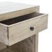 Table de chevet 1 tiroir 1 niche bois massif grisé voilé Ras - Photo n°3