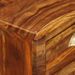 Table de chevet 1 tiroir 1 porte sesham massif foncé Minla - Photo n°3