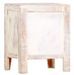 Table de chevet 1 tiroir acacia massif blanc brossé Mulko - Photo n°5