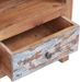 Table de chevet 1 tiroir bois de récupération massif Teref - Photo n°7