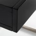 Table de chevet 1 tiroir bois laqué noir et métal Luna L 50 cm - Photo n°2