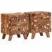 Table de chevet 2 pcs 40x32x46 cm bois massif de récupération - Photo n°1