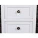 Table de chevet 2 pcs avec 2 tiroirs MDF Blanc - Photo n°6