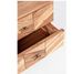 Table de chevet 2 tiroirs bois d'acacia et pieds acier doré mat Dinka 50 cm - Lot de 2 - Photo n°3