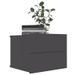 Table de chevet 2 tiroirs bois gris Kelin - Lot de 2 - Photo n°1