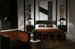 Table de chevet 2 tiroirs bois massif peint noir Bar - Photo n°2