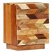 Table de chevet 2 tiroirs bois massif recyclé Ray - Photo n°1