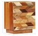 Table de chevet 2 tiroirs bois massif recyclé Ray - Photo n°8