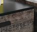 Table de chevet 2 tiroirs noir et marron vintage Loft - Photo n°2