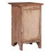 Table de chevet 3 tiroirs bois de récupération foncé Botil - Photo n°4