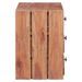 Table de chevet 3 tiroirs bois de récupération massif Potis - Photo n°4