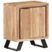 Table de chevet 40x30x50 cm Bois d'acacia avec bord naturel - Photo n°10