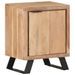 Table de chevet 40x30x50 cm Bois d'acacia avec bord naturel - Photo n°11