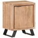 Table de chevet 40x30x50 cm Bois d'acacia avec bord naturel - Photo n°12