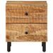 Table de chevet 40x33x46 cm Bois d'acacia massif - Photo n°4