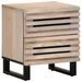 Table de chevet 40x33x46 cm bois de manguier massif blanchi - Photo n°1