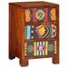 Table de chevet 40x40x60 cm bois d'acacia massif - Photo n°1