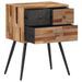 Table de chevet 47x31,5x60 cm bois massif de teck - Photo n°2