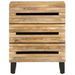 Table de chevet 50x34x62 cm bois de manguier massif brut - Photo n°2