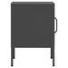 Table de chevet Anthracite 35x35x51 cm Acier - Photo n°6