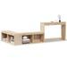 Table de chevet avec bureau 222x122x75 cm bois de pin massif - Photo n°2