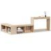 Table de chevet avec bureau 232x122x75 cm bois de pin massif - Photo n°2