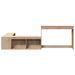 Table de chevet avec bureau 232x122x75 cm bois de pin massif - Photo n°4