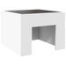 Table de chevet avec LED infini blanc 40x40x30 cm - Photo n°6