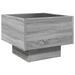 Table de chevet avec LED infini sonoma gris 40x40x30 cm - Photo n°8