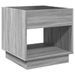 Table de chevet avec LED infini sonoma gris 50x50x50 cm - Photo n°8