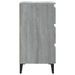 Table de chevet avec pieds en métal Sonoma gris 40x35x69 cm - Photo n°5