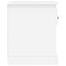 Table de chevet blanc 39x39x47,5 cm bois d’ingénierie - Photo n°8