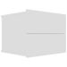 Table de chevet Blanc 40 x 30 x 30 cm - Photo n°1