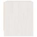 Table de chevet Blanc 40x30,5x35,5 cm Bois de pin solide - Photo n°5