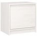 Table de chevet Blanc 40x30,5x40 cm Bois de pin massif - Photo n°1